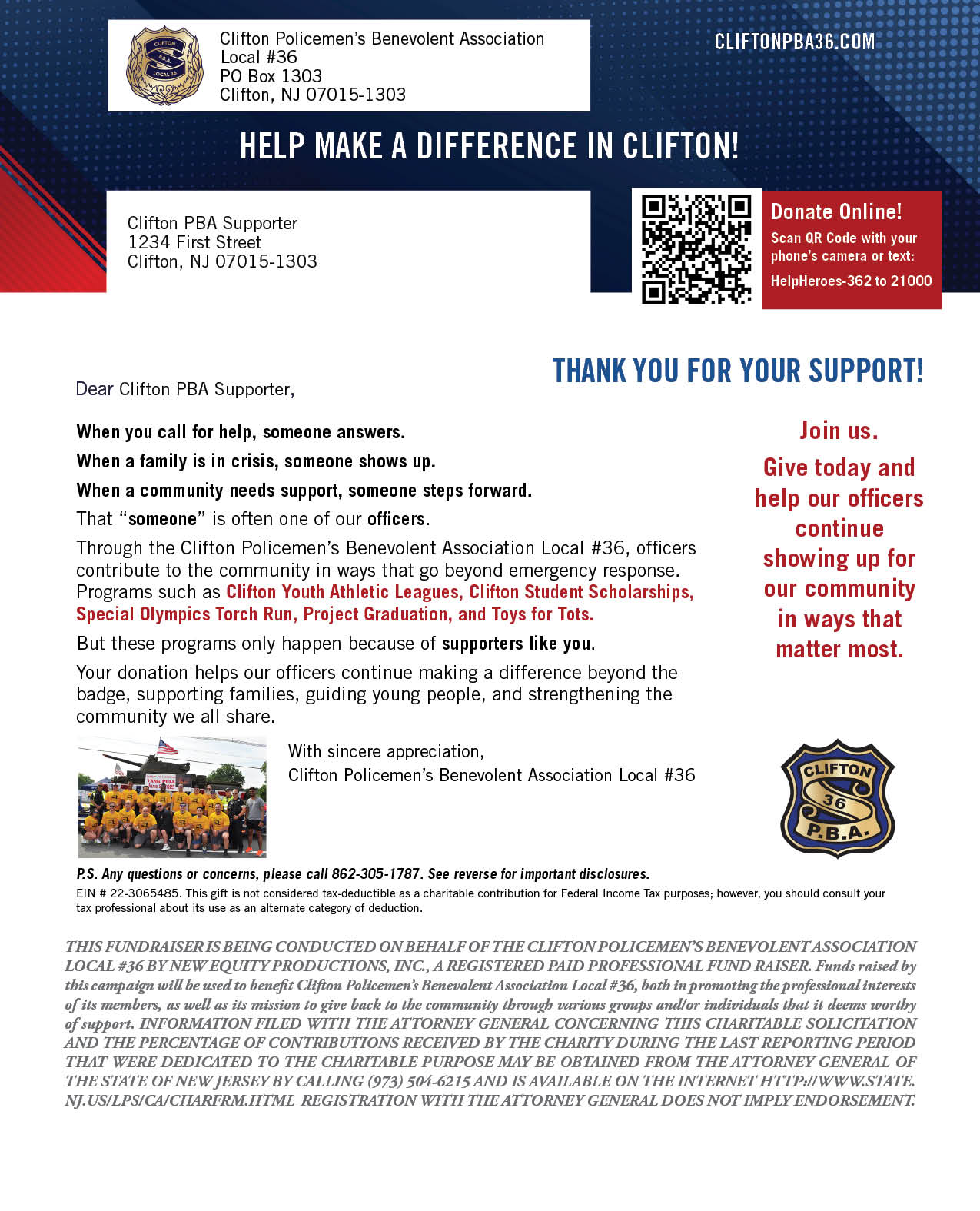 Donation Letter